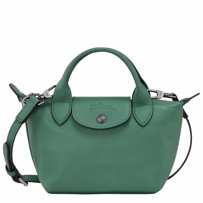 Olive Longchamp Le Pliage Xtra XS Women's Handbags